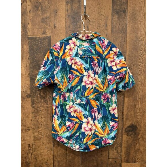 Hurley Men’s Hawaiian Button Up Short Sleeve Shirt Medium EUC - Picture 3 of 5
